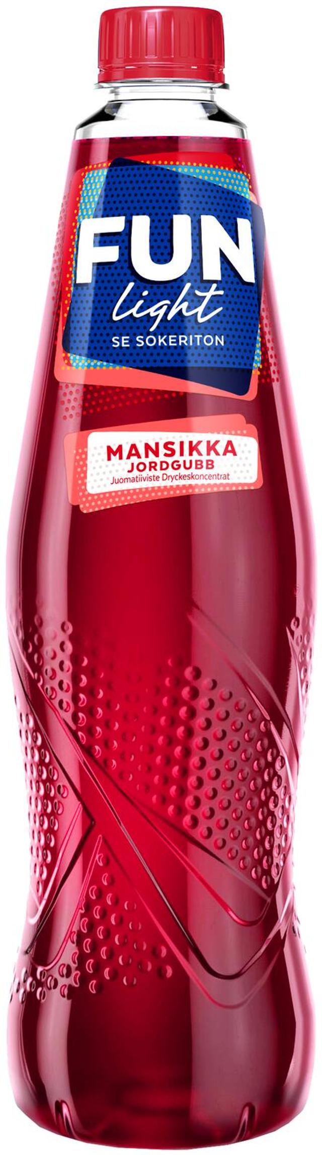 FUN Light mansikanmakuinen juomatiiviste 0,5l