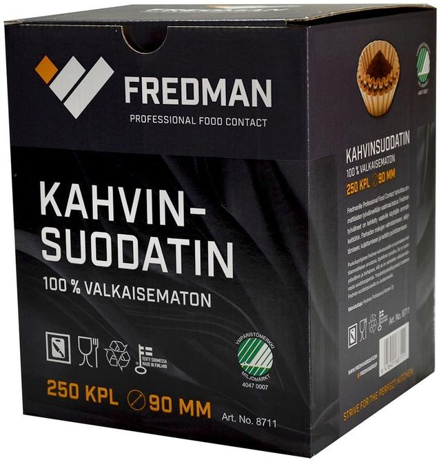 Fredman kahvinsuodatin 90mm 250 kpl