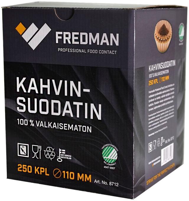 Fredman kahvinsuodatin 110mm x 250kpl