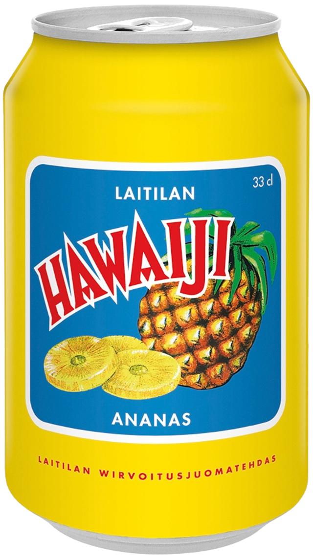 Laitilan Hawaiji 0,33L ananaksenmakuinen limonaadi