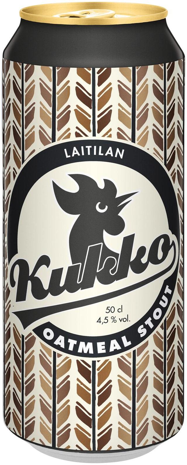 Laitilan Kukko Oatmeal Stout 4,5 til-% 0,5L olut