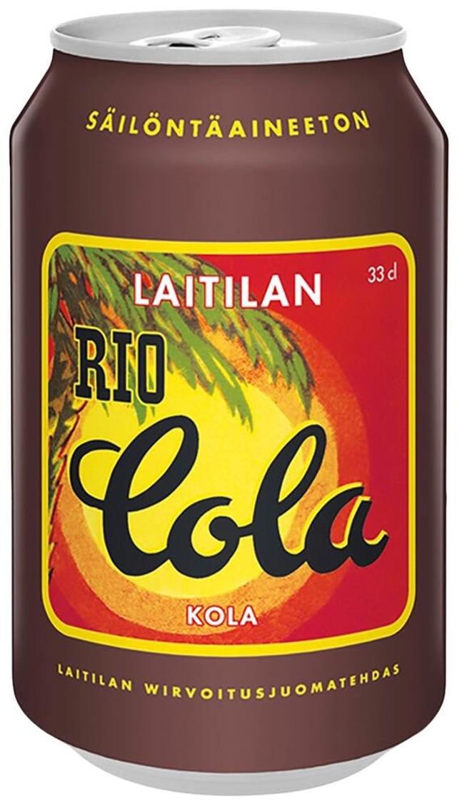 Laitilan Rio Cola 0,33L kolanmakuinen limonaadi