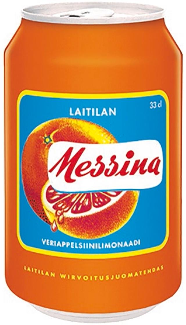 Laitilan Messina 0,33L veriappelsiininmakuinen limonaadi
