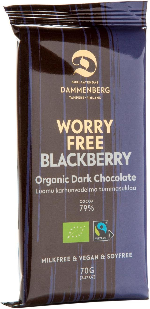 Dammenberg luomu reilunkaupan Karhunvadelma tumma suklaalevy 70g