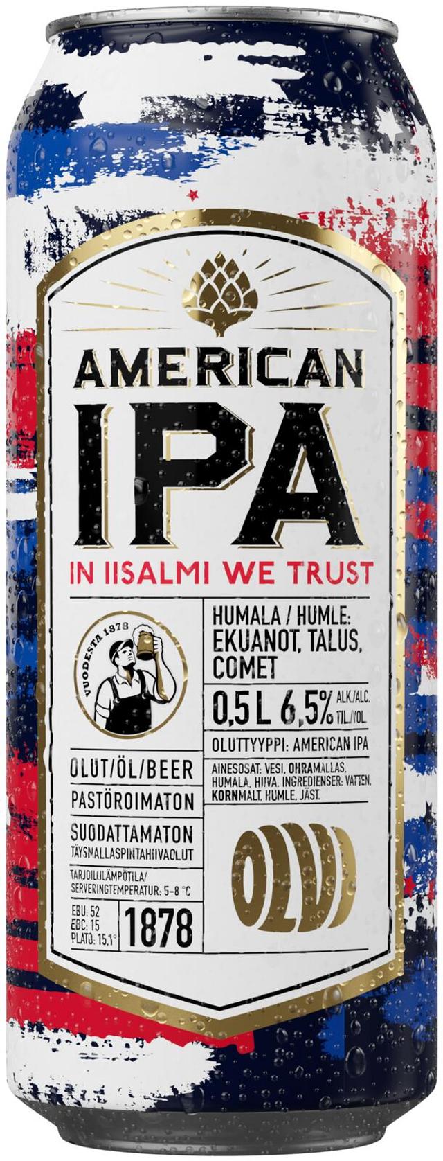 OLVI American IPA 6,5 % 0,5 l tlk