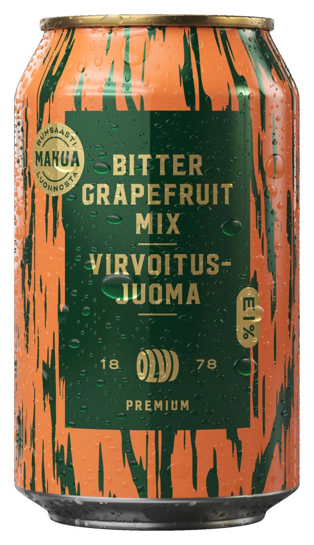 OLVI Premium Bitter Grapefruit virvoitusjuoma 0,33 l tlk