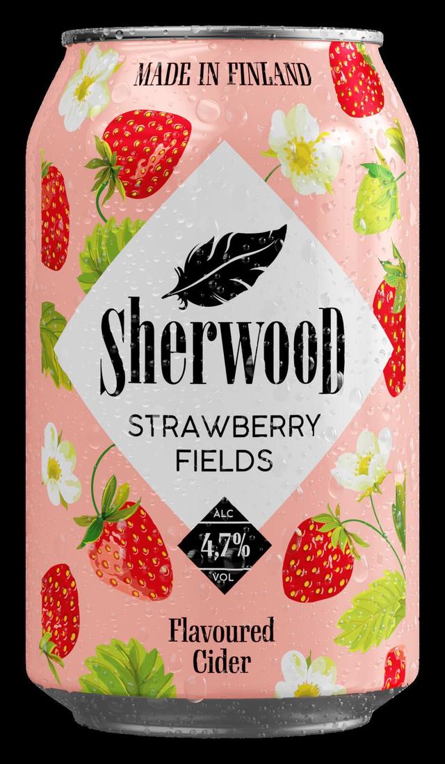 Sherwood Strawberry Fields siideri 4,7% 0,33 l tlk