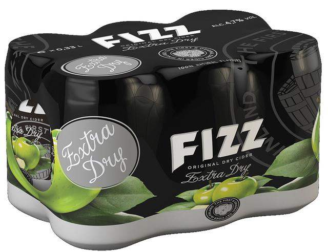 6 x Fizz Extra Dry siideri 4,7% 0,33 l tlk kutiste