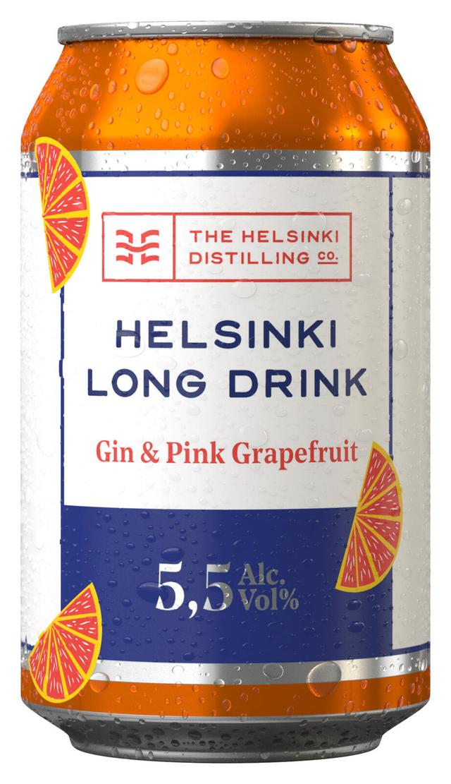 Helsinki Long Drink Gin&Pink Grapefruit 5,5% 0,33 l tlk