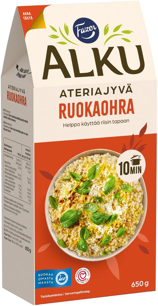 Fazer Alku Ruokaohra ateriajyvä 650 g