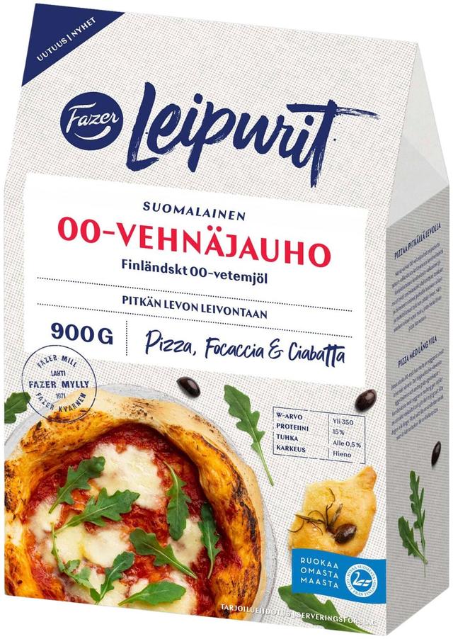Fazer Leipurit Suomalainen 00-vehnäjauho 900 g