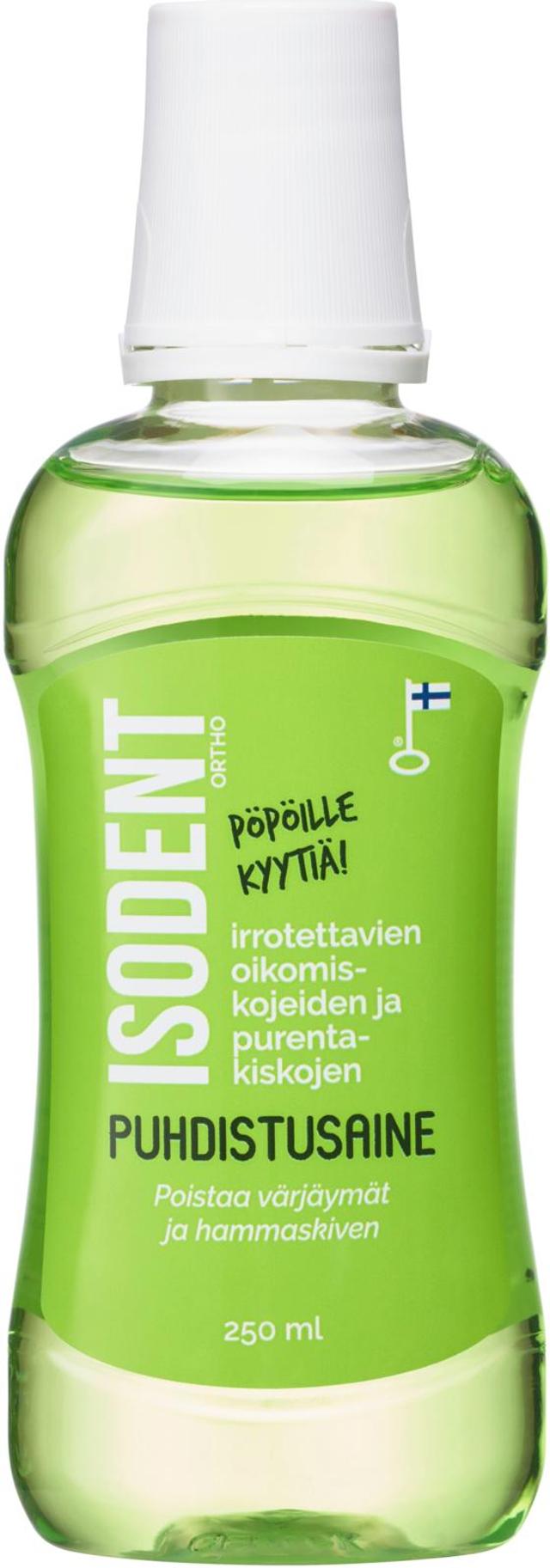 ISODENT ORTHO Irroitettavien oikomiskojeiden ja purentakiskojen puhdistusaine 250ml