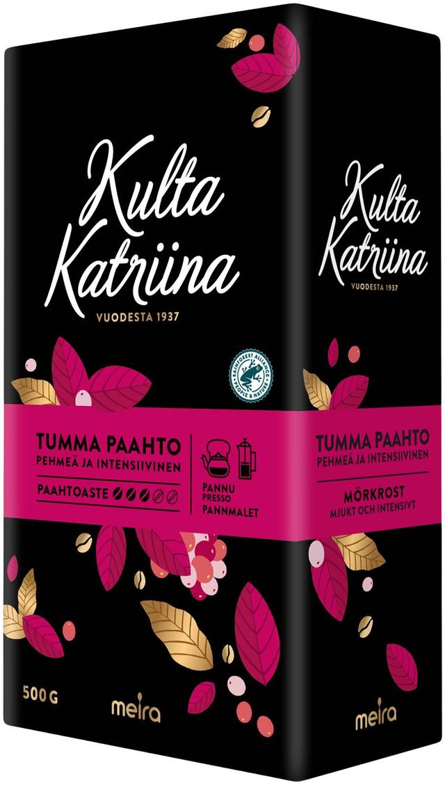 Kulta Katriina Tumma paahto pannukahvi RAC 500g