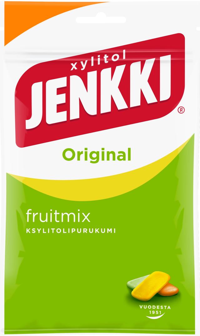 Jenkki Original Fruit mix ksylitolipurukumi 100g