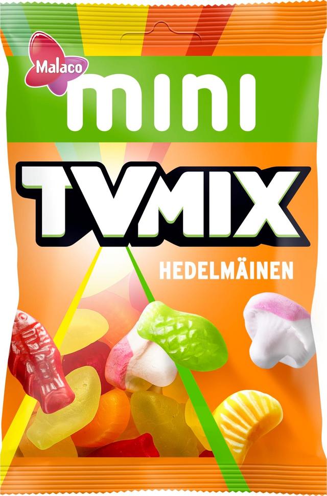 Malaco Mini Tv Mix Hedelmäinen makeissekoitus 110g