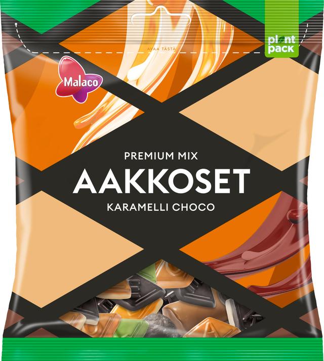 Malaco Aakkoset  Karamelli Choco makeissekoitus 290g