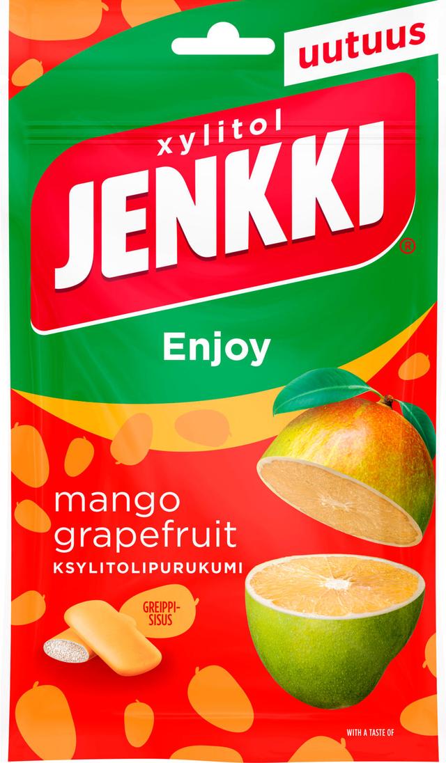 Jenkki Enjoy Mango-grapefruit ksylitolipurukumi 100g