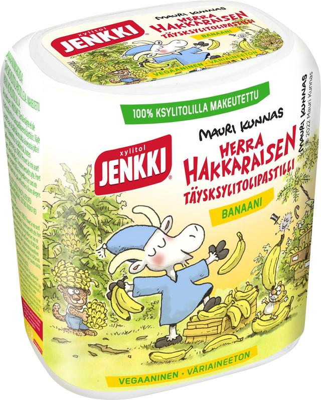 Jenkki Herra Hakkarainen Banaani täysksylitolipastilli 45g