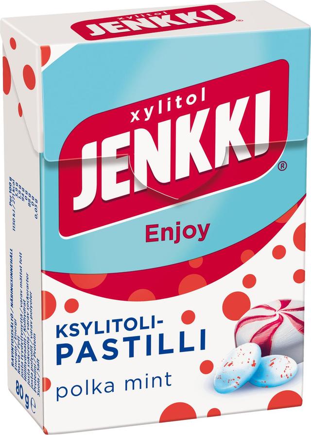 Jenkki Enjoy Polkamint ksylitolipastilli 80g