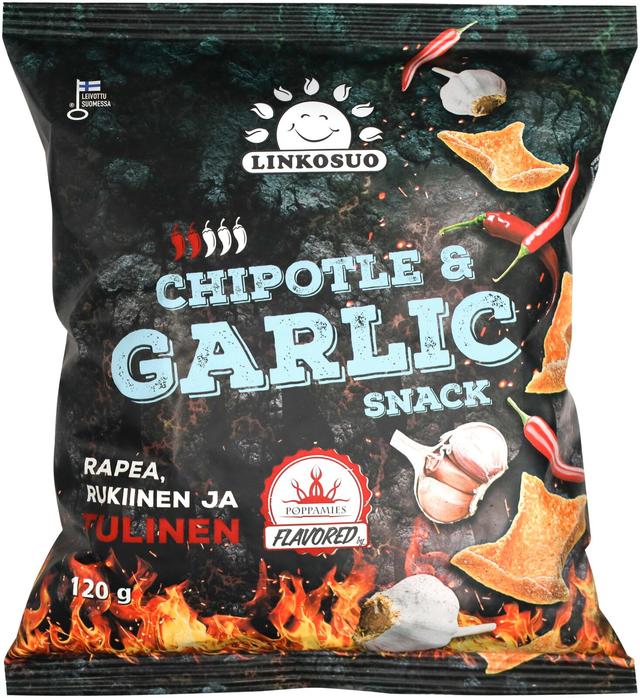 Linkosuo x Poppamies Snack Chipotle & Garlic 120 g