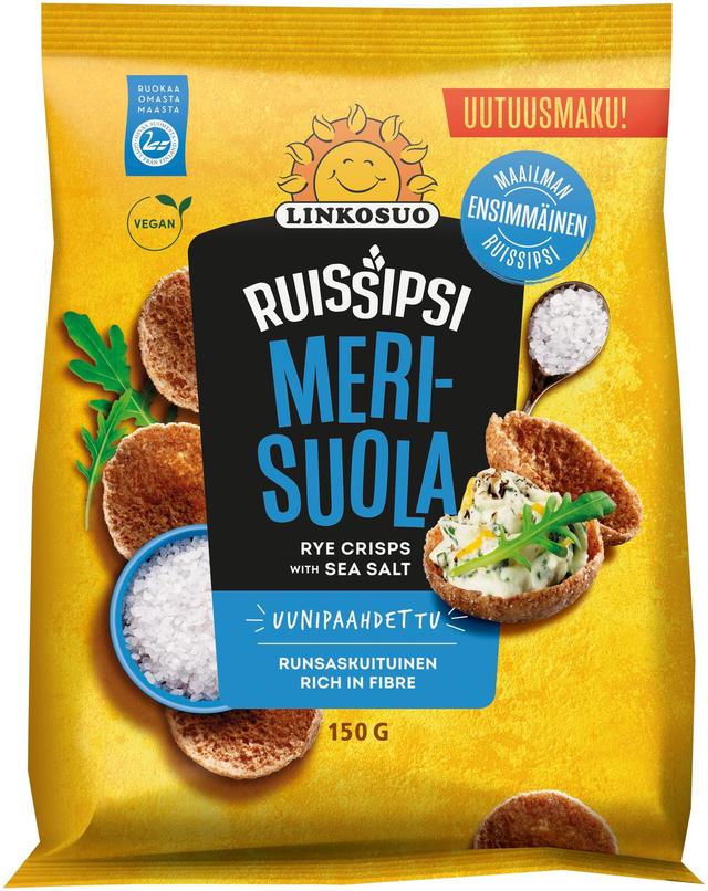 Linkosuo Ruissipsi Merisuola 150g