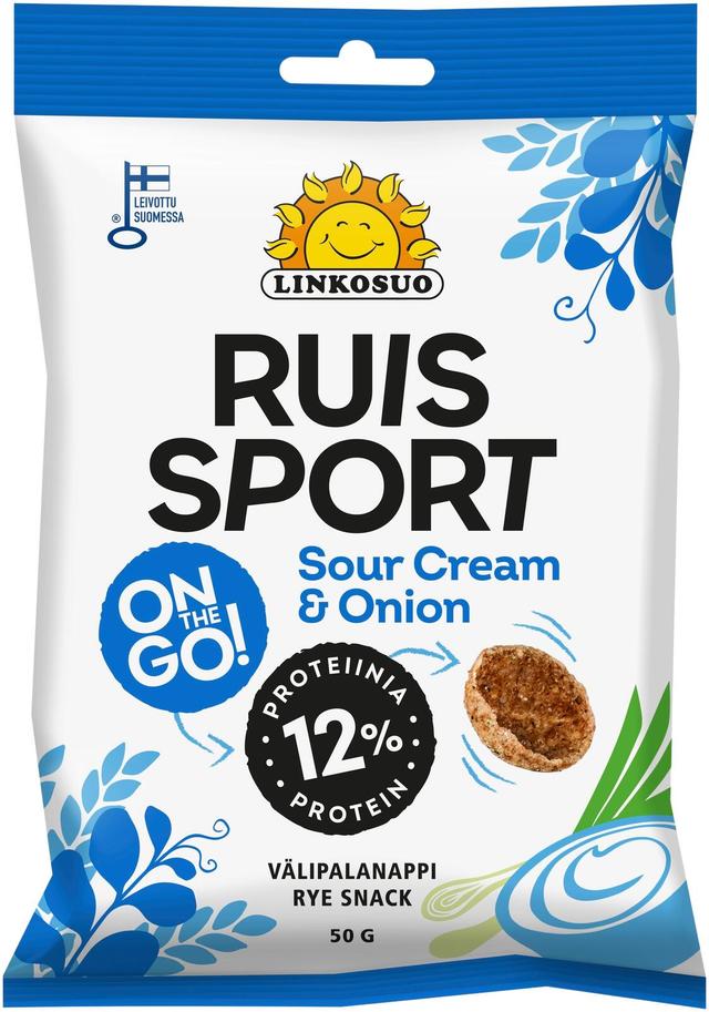 Linkosuo Ruis Sport Sour cream & Onion 50g