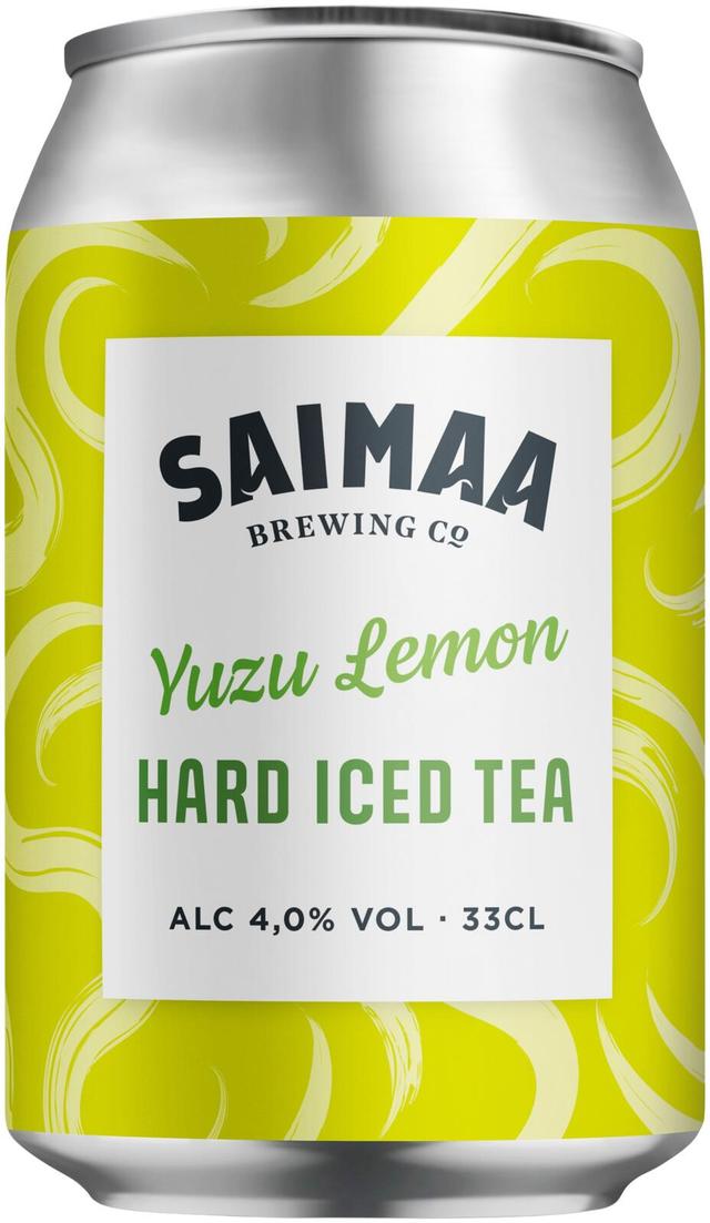 Saimaa Hard Iced Tea Yuzu Lemon 4,0% 0,33l tölkki