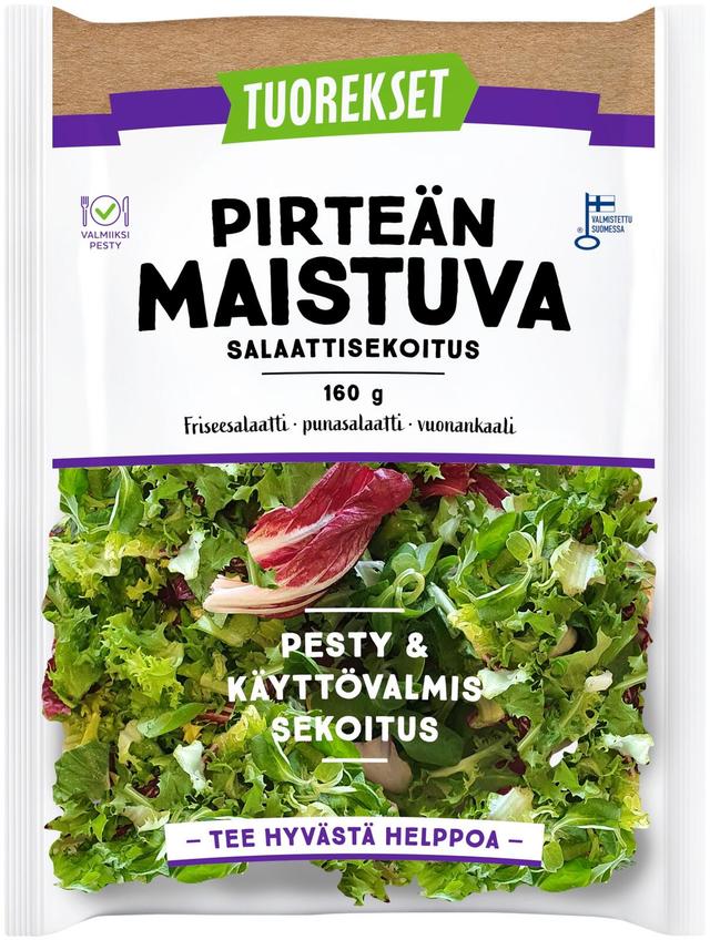 Tuorekset Pirteän maistuva salaattisekoitus 160 G