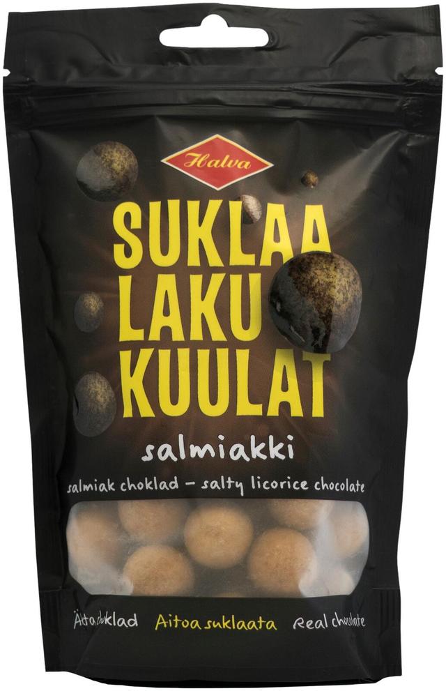 Halva Suklaalakukuulat salmiakki 120 g