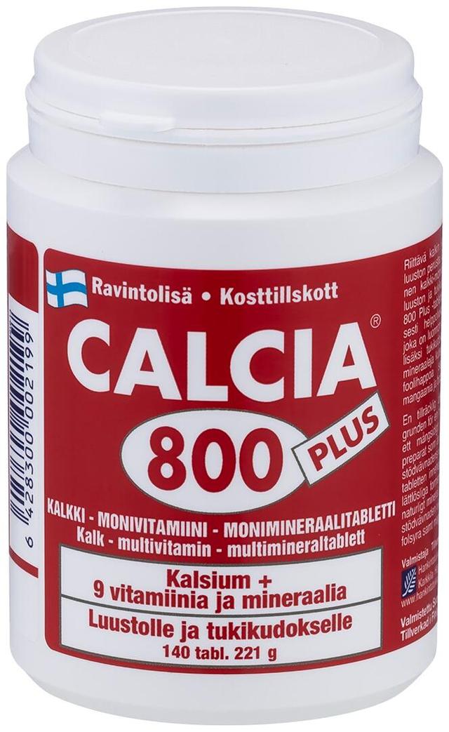 Calcia 800 Plus kalkki-monivitamiini-monimineraalitabletti 140 tabl