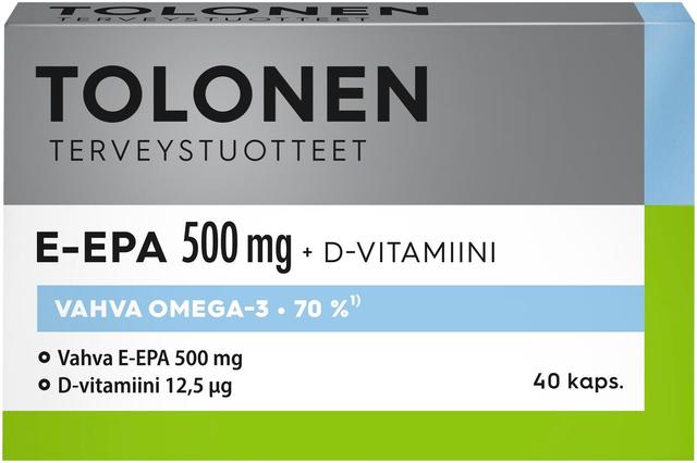 Tolonen E-EPA kalaöljykapseli 500mg 40kaps