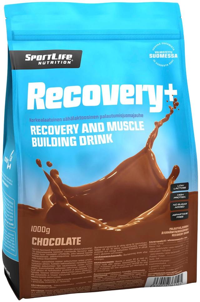 SportLife Nutrition Recovery+ 1000g suklaa palautusjuoma