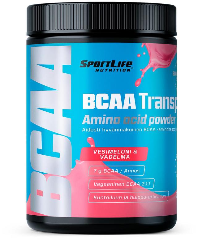 SportLife Nutrition BCAA Transport 300g vesimelooni vadelma Treenin aikana nautittava aminohappojuoma