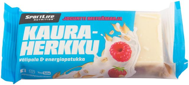 SportLife Nutrition Kauraherkku 70g Jogurtti-metsämarja energiapatukka