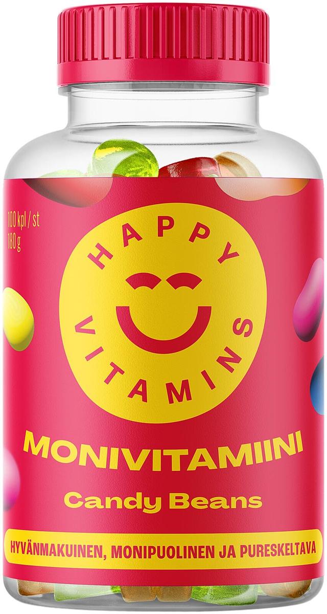 SportLife Foods HAPPY VITAMINS Candy Beans 100 kpl monivitamiini