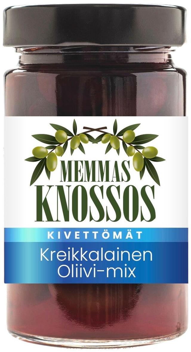 Memmas Knossos kivettömät kreikkalainen oliivi-mix 295g/160g