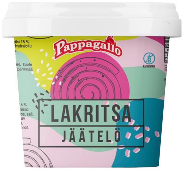 Pappagallo Lakritsijäätelö 0,5 l