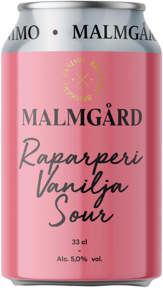 Malmgård Raparperi Vanilja 5,0% olut 0,33l tölkki