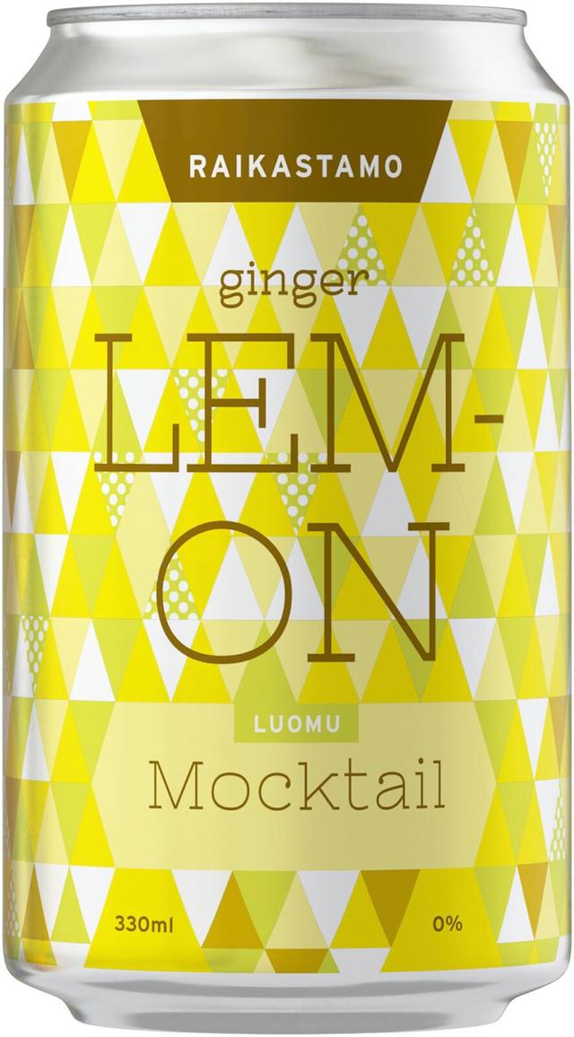 Raikastamo Luomu Mocktail Ginger-Lemon 330ml