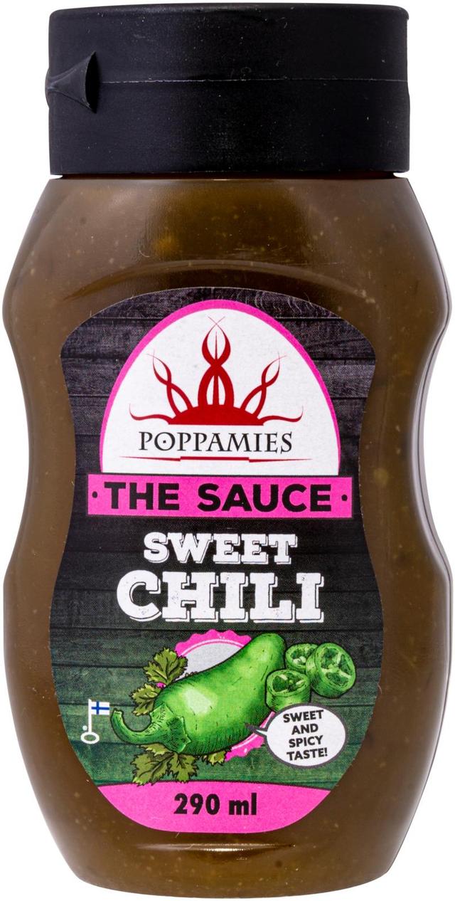 Poppamies The Sauce Sweet Chili makea chili-maustekastike 290ml