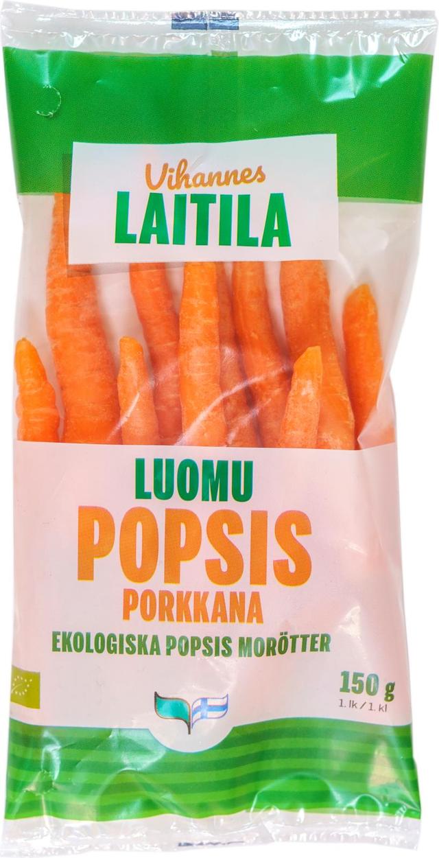 Popsis Porkkana 150g Luomu