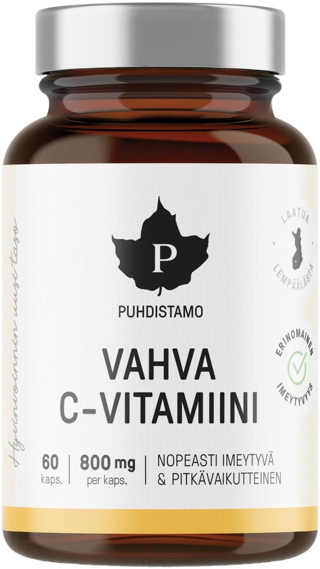 Puhdistamo Vahva C-vitamiini 800 mg 60 kaps