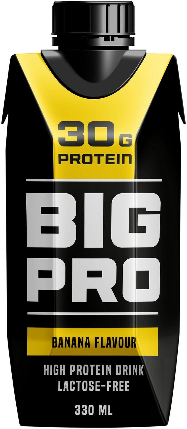 BIG PRO proteiinijuoma banaani 330 ml UHT laktoositon