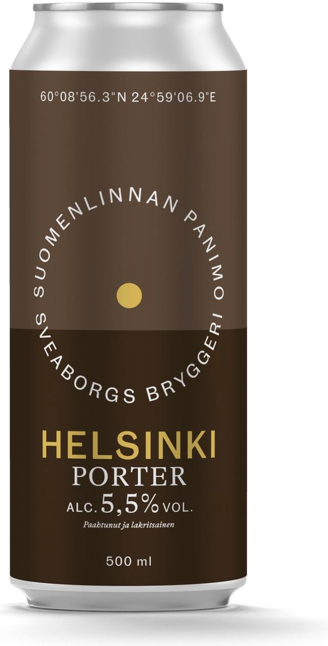 Suomenlinnan Panimo 50cl Helsinki Porter 5,5% tölkki olut