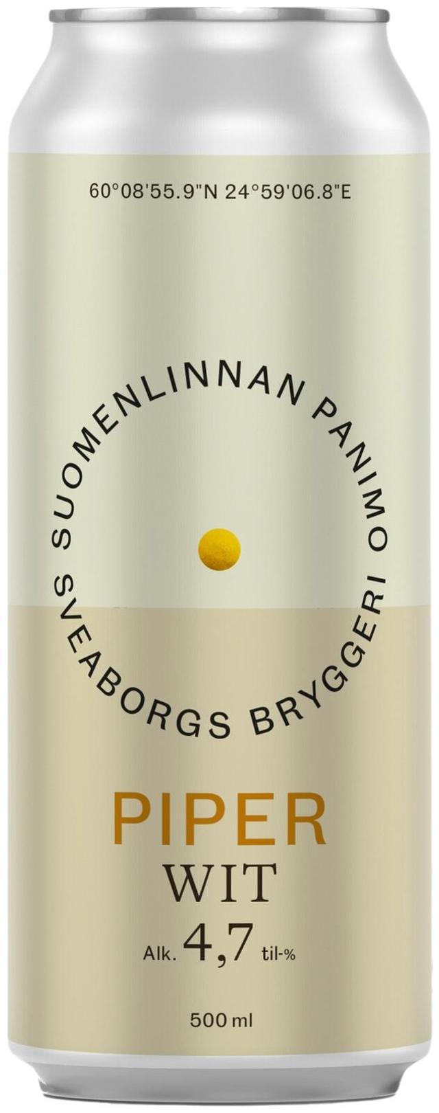 Suomenlinnan Panimo Piper Wit 4,7% 50cl tölkki