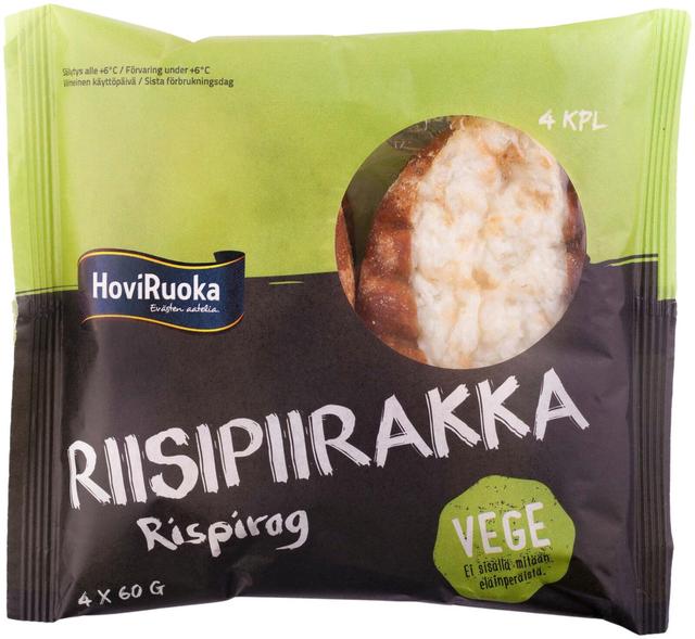 HoviRuoka 240g/4kpl Vege Riisipiirakka