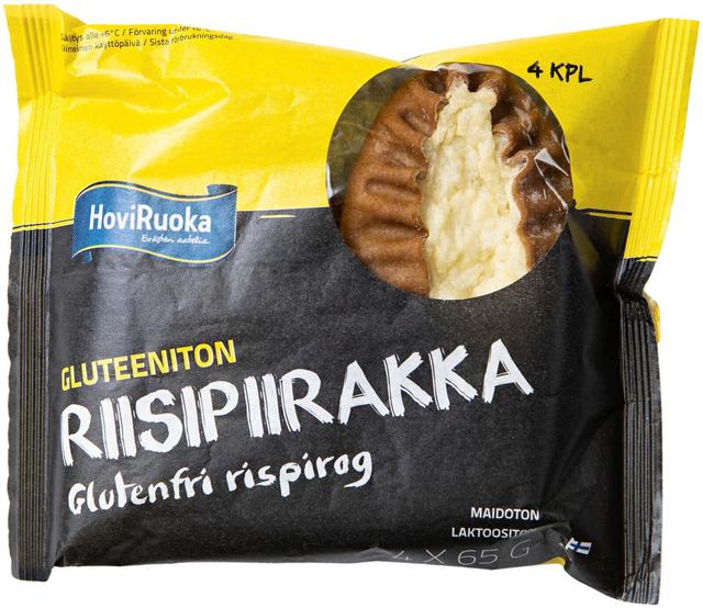 HoviRuoka 260g/4kpl Gluteeniton Riisipiirakka