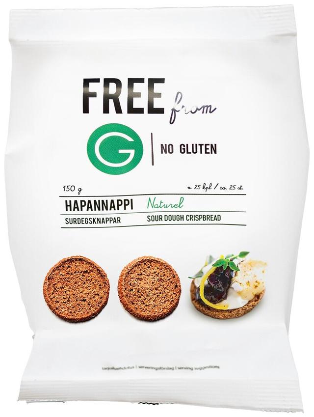 FREE from G Gluteeniton Hapannappi Naturel 150g