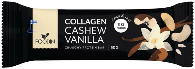 Foodin Collagen Protein Bar Cashew-Vanilla 50g