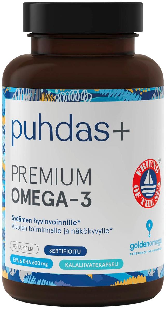 Puhdas+ Premium Omega-3 127g/90kaps